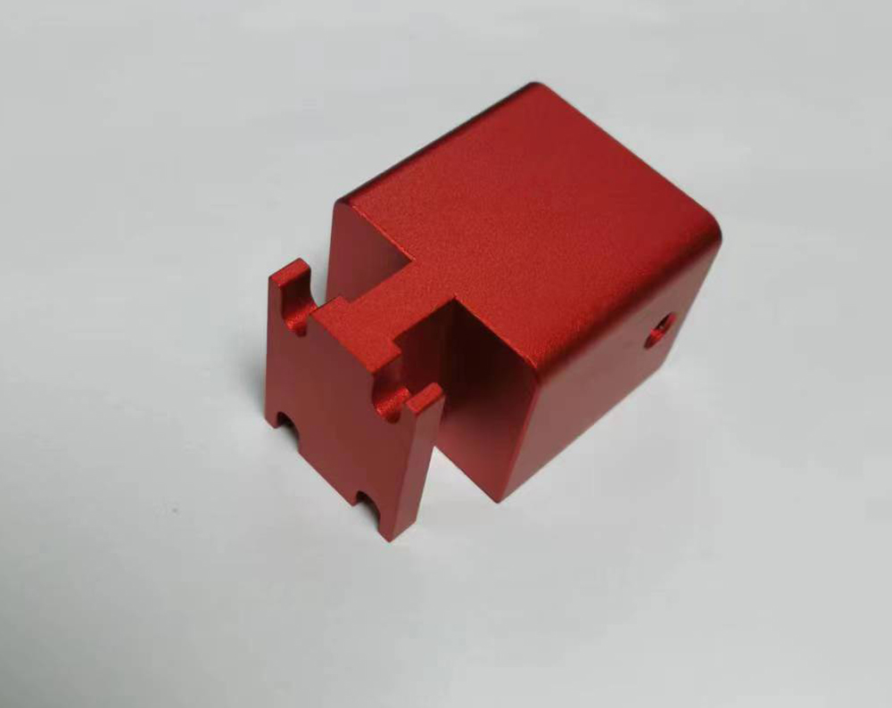 6061喷砂120目 国旗红阳极氧化